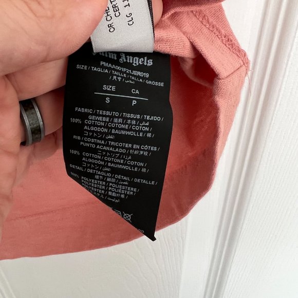 Palm Angels Logo Inside Out T-Shirt - Picture 7 of 8